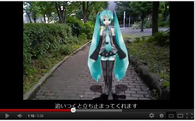 Augmented Reality = Cool. Date With Hatsune Miku = Kinda Weird